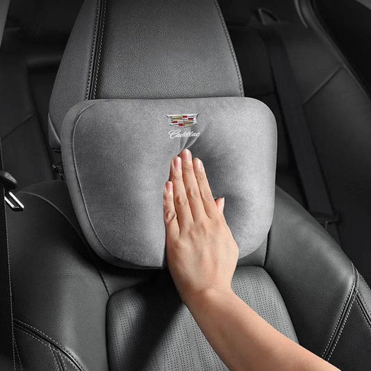Cadillac Suede Neck Pillow - Black