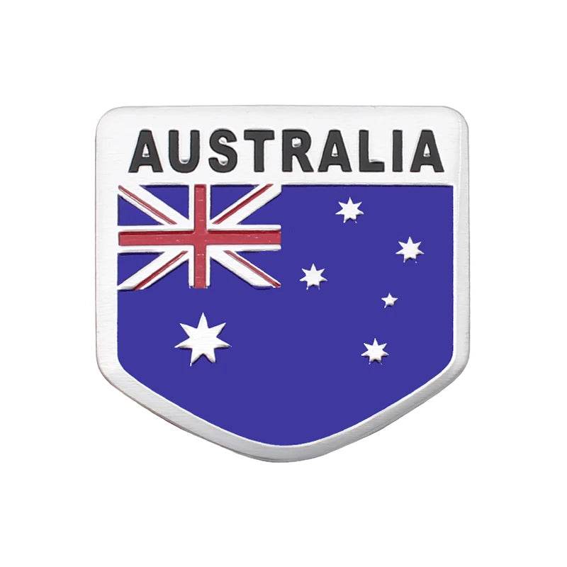 Australian Flag Car Badge - A