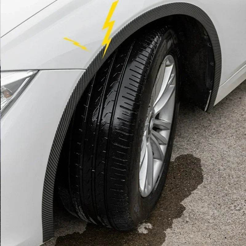 Carbon Fiber Style Car Wheel Fender Arches – Universal Decorative Lip Protectors - 3.5CM-Carbon fiber