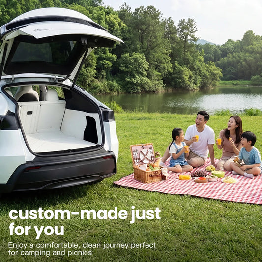 Tesla Model Y Juniper Leather Trunk Mat Waterproof Custom Liner