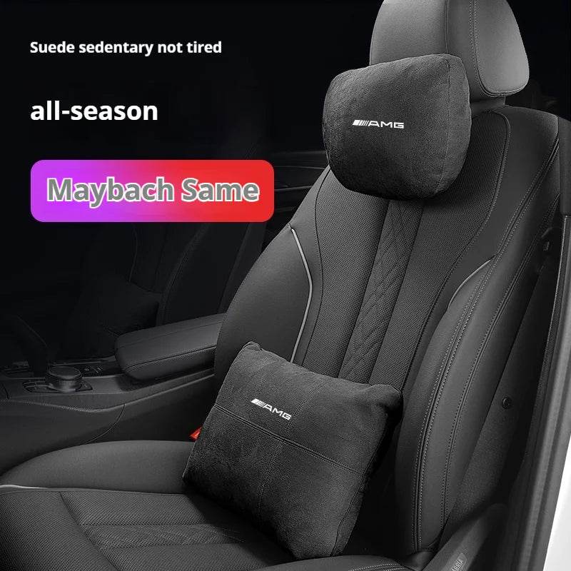Car Headrest Lumbar Rest Cushion Neck Support Neck Pillow For Mercedes-Benz AMG A C E S V Class Sprinter GLC ML SLK CLS GLA GLK -