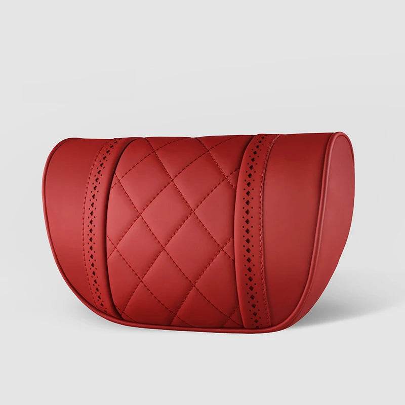 Mercedes-Benz AMG Leather Neck Pillow & Lumbar Support - Red Neck Pillow