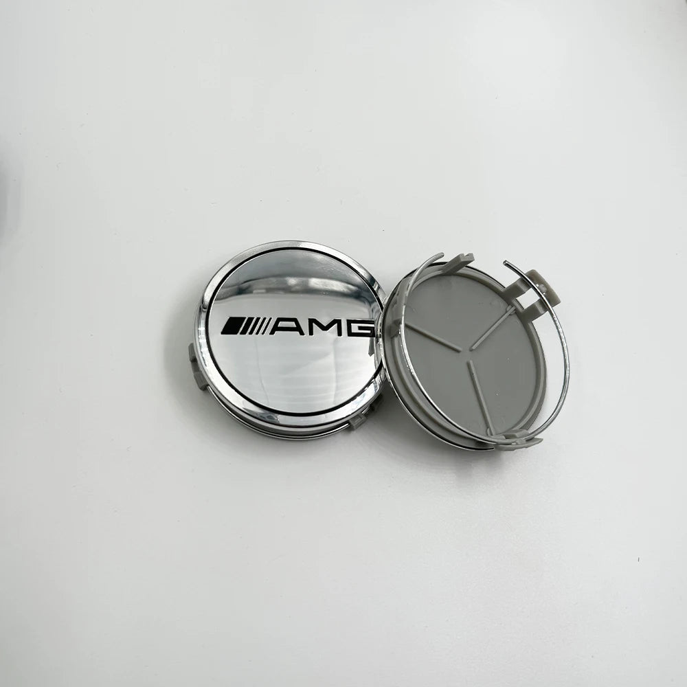 4pcs 75MM Mercedes Benz AMG Wheel Center Hub Caps