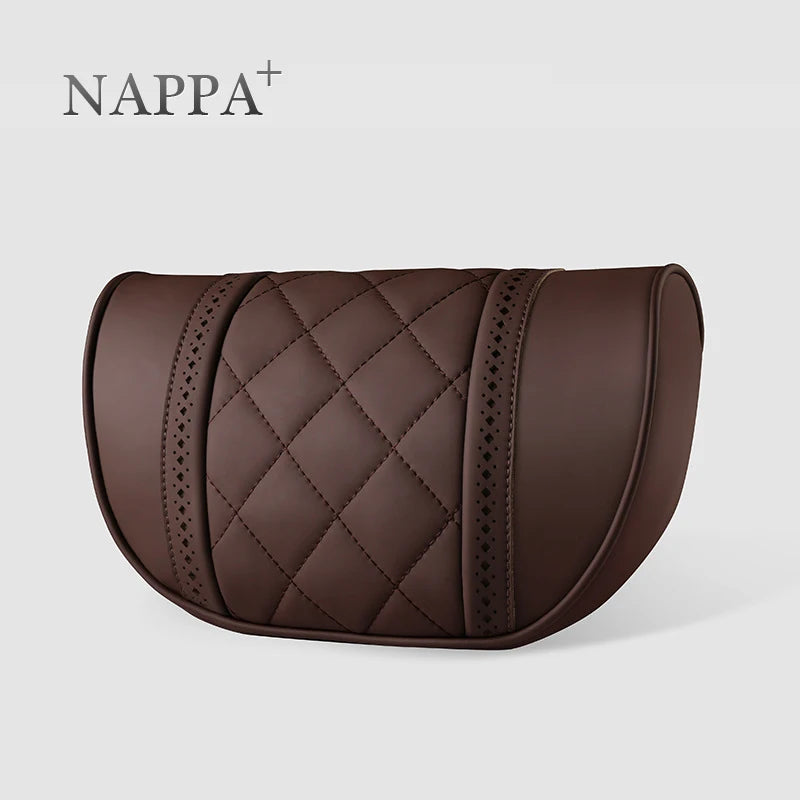 NAPPA Leather Car Neck Pillow For Mercedes-Maybach S-Class Headrest Car Travel Rear Seat Support Cushion Interior Accessories