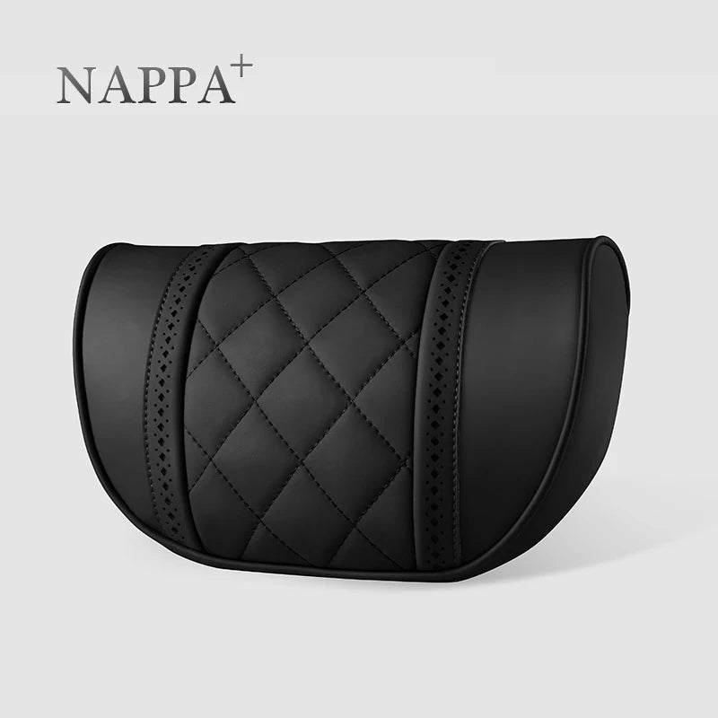 NAPPA Leather Car Neck Pillow For Mercedes-Maybach S-Class Headrest Car Travel Rear Seat Support Cushion Interior Accessories