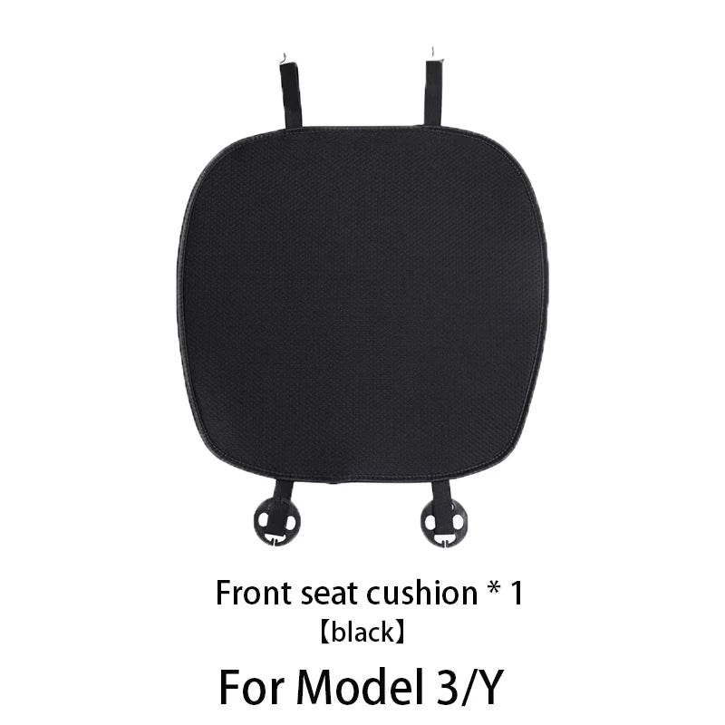 Tesla Seat Cushion | Model 3 & Y (2019–2025) Breathable Cover - T-M3Y-F01-black