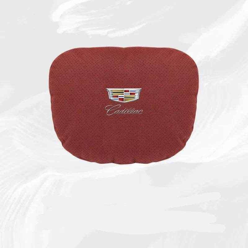 Cadillac Escalade Neck Pillow & Lumbar Support - headrest red