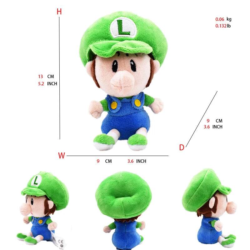 Super Mario Plush Toys – Mario, Luigi, Yoshi, Peach & More - luiji child