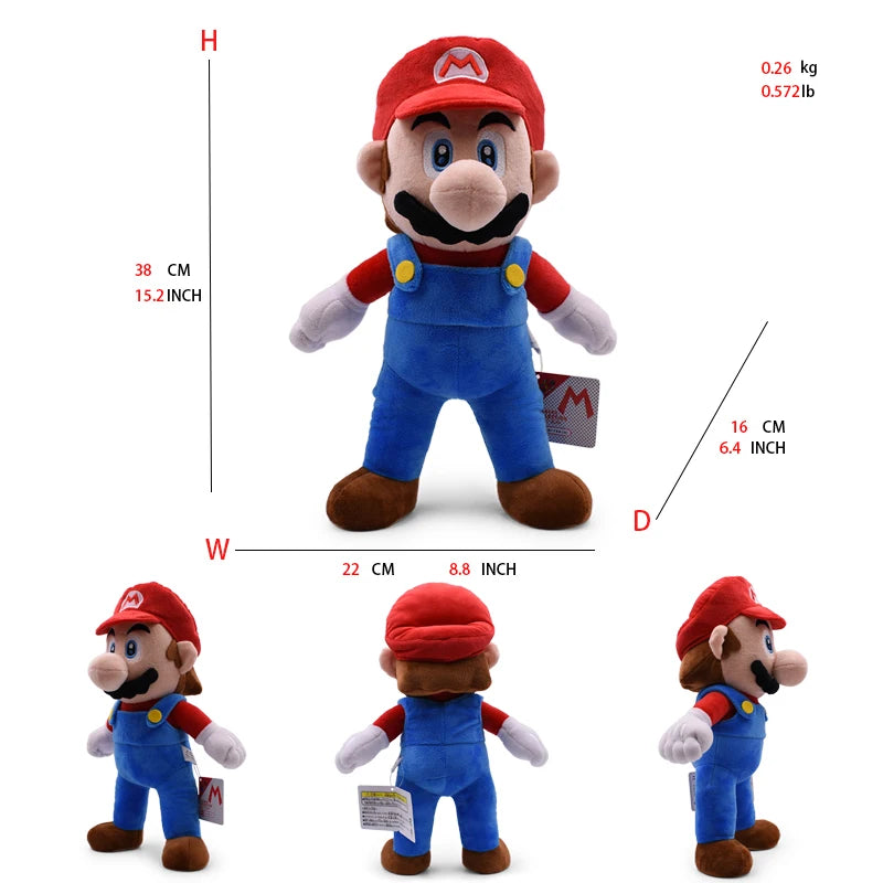 Super Mario Plush Toys – Mario, Luigi, Yoshi, Peach & More