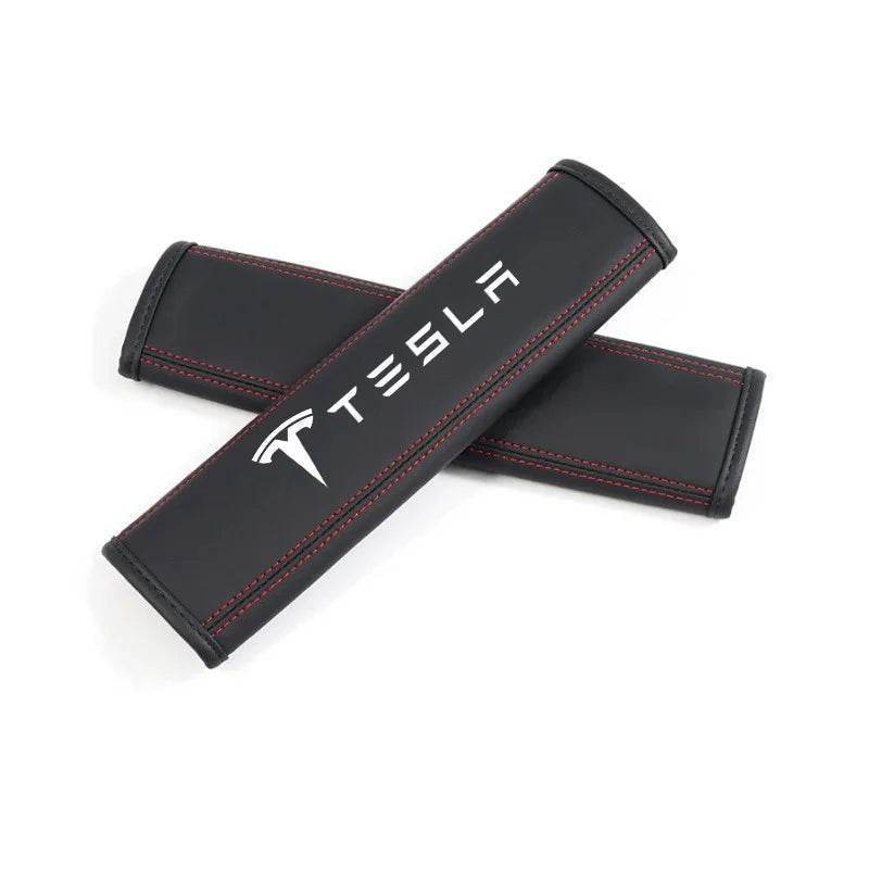 Tesla Neck Pillow and Seat Belt Pad - Seat Belt Cover-2pc