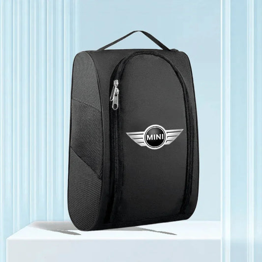 Car Seat Back Organizer Water Phone Snack Mini Cooper F54 F55 F56 – front view