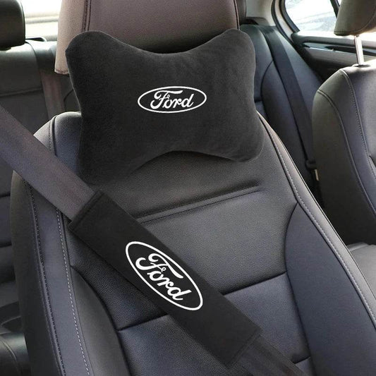 Ford Neck Pillow and Seat Belt Pad - 2pcs-Seat Belt Pad