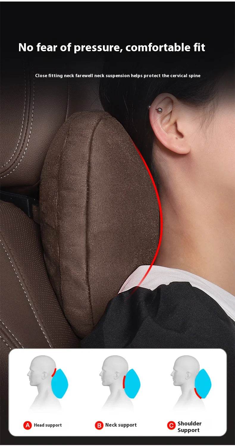 Mercedes-Benz Neck Pillow & Lumbar Support Cushion | For A B C E S V R-Class, CLA, GLA, GLB, GLC, GLE, SLK, A45, C43 -