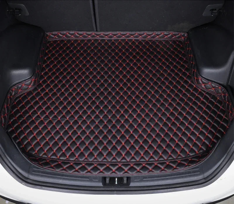 Mazda CX-5 Custom Trunk Mat 2013-2025 Waterproof Leather Cargo Liner - Black Red / 2013-2016