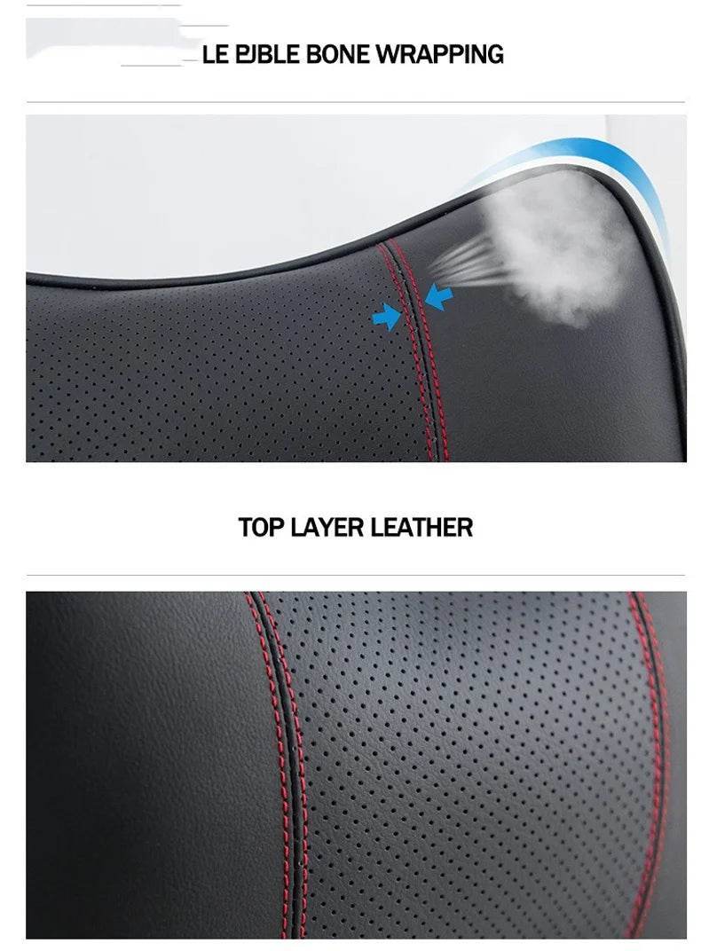 Toyota Neck Pillow and Seat Belt Shoulder Pads - Camry Auris Corolla Yaris Aygo RAV4 Prius Hilux Avensis Land Cruiser - 2Pcs-For Toyota 1