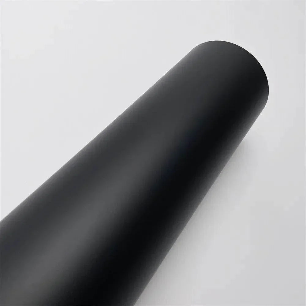 Matte Black Car Vinyl Wrap - 10X152 CM