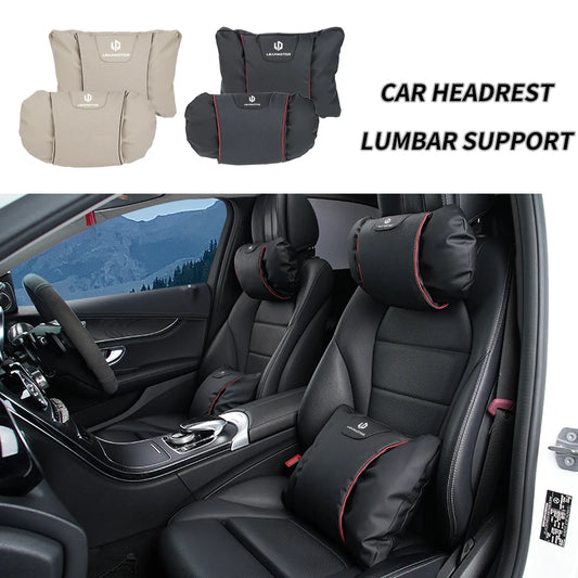 Leapmotor Car Seat Headrest & Lumbar Support Pillow Set