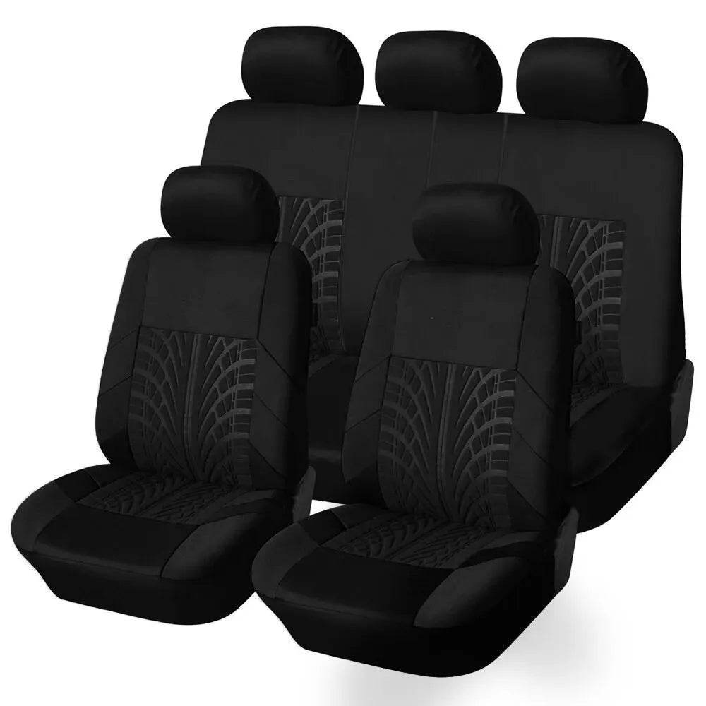 Universal Full Car Seat Covers - Y33376-BEIGE-4PCS