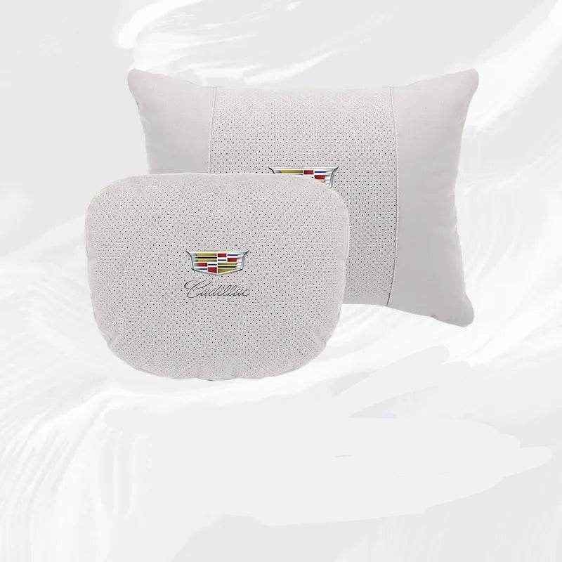 Cadillac Escalade Neck Pillow & Lumbar Support - set white