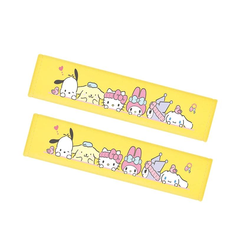 Padded Seat Belt Covers Sanrio Themed Car Shoulder Protectors