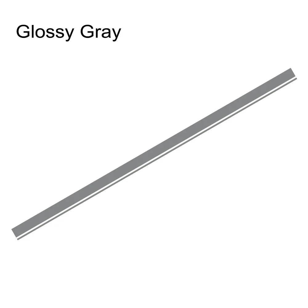 BMW Racing Stripe Decals - Glossy Gray