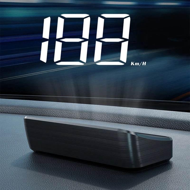 Car HUD GPS Digital Speedometer – Head-Up Display Windshield Projector - White