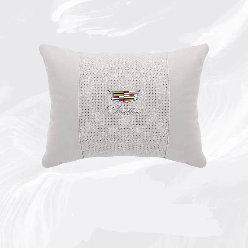 Cadillac Escalade Breathable Neck Pillow & Lumbar Support XT4 XT5 ATS CTS SRX XTS BLS GT4 - headrest 1pc white