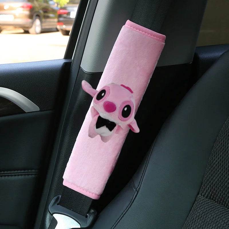 Disney Stitch & Angel Kawaii Seat Belt Shoulder Cover - Angel Cover