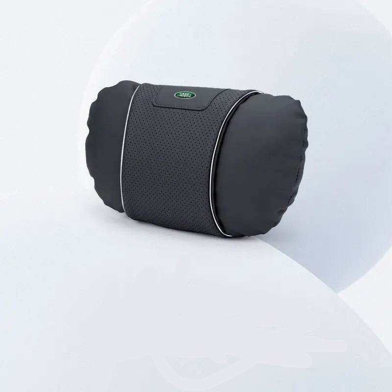 Land Rover Leather Car Neck Pillow & Lumbar Support - headrest black