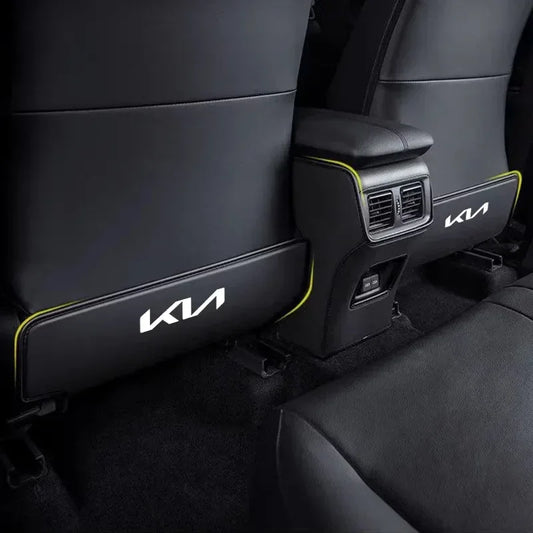 KIA Car Seat Back Protector Anti-Kick Mat - Black