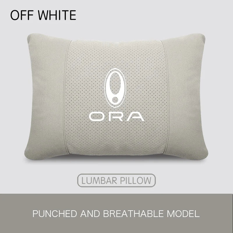 GWM ORA Car Neck Headrest & Lumbar Support Pillow Set