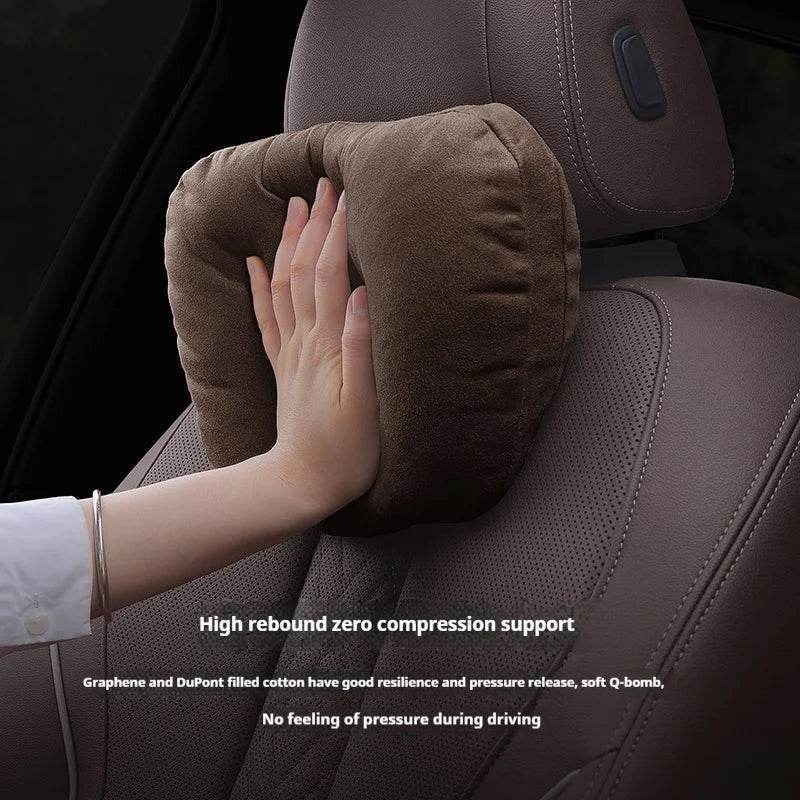 Mercedes-Benz AMG Neck Pillow & Lumbar Support - Cognac Neck Pillow