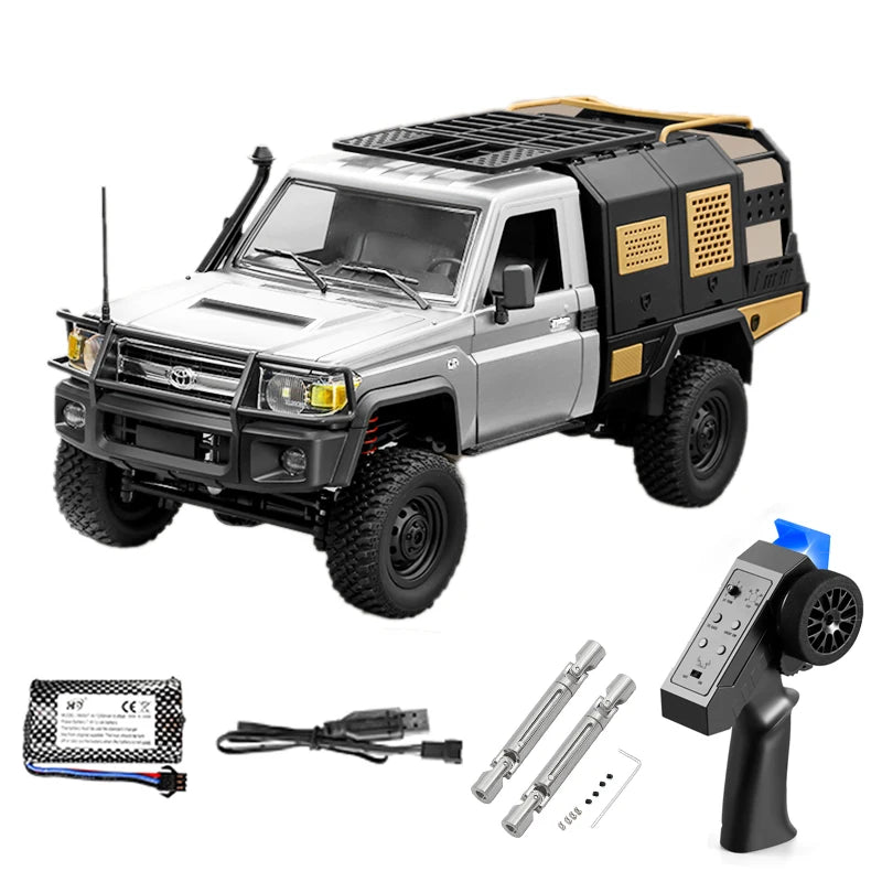 MN82 Series RC Pickup Truck – 4WD Off-Road Climbing Car - MN82 Red-1B
