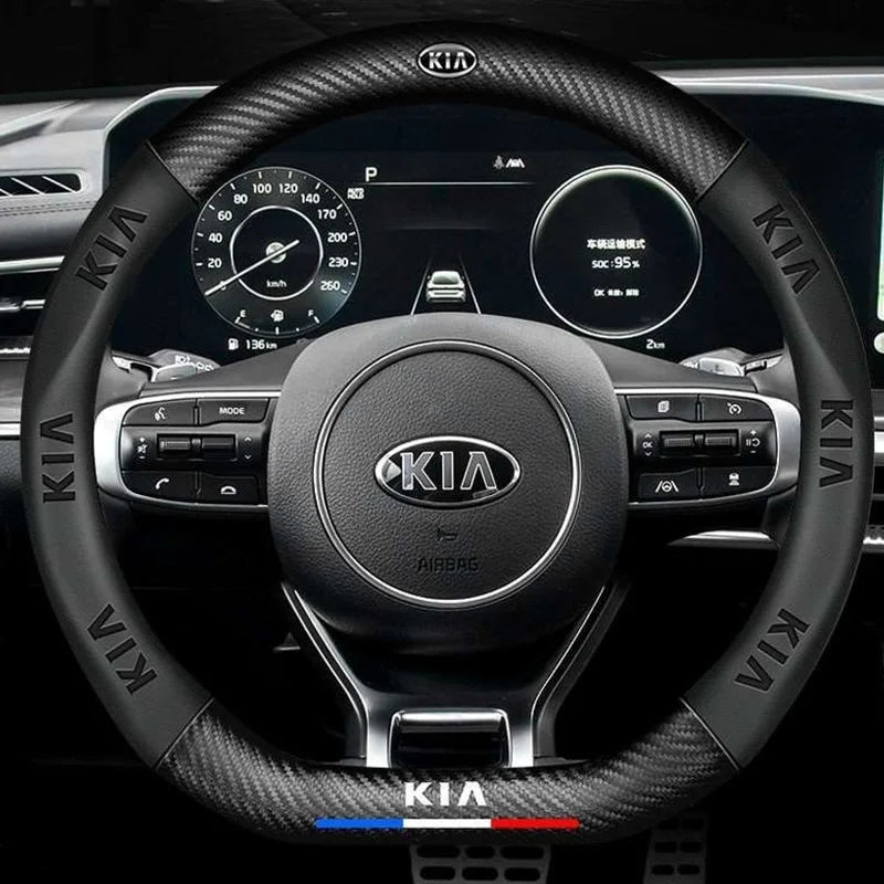 Kia Leather Steering Wheel Cover