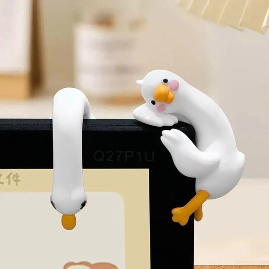 Resin Mini Goose Figurines for Car Dashboard & Desk Decor