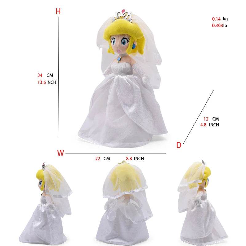 Super Mario Plush Toys – Mario, Luigi, Yoshi, Peach & More - Peach wedding