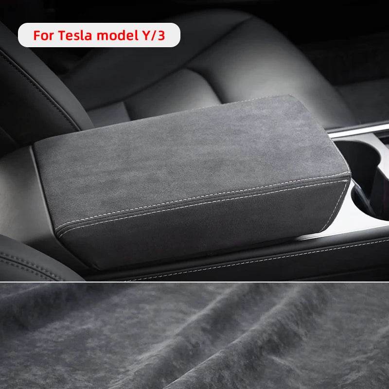 Tesla Model 3 & Model Y Armrest Cover - Black black line