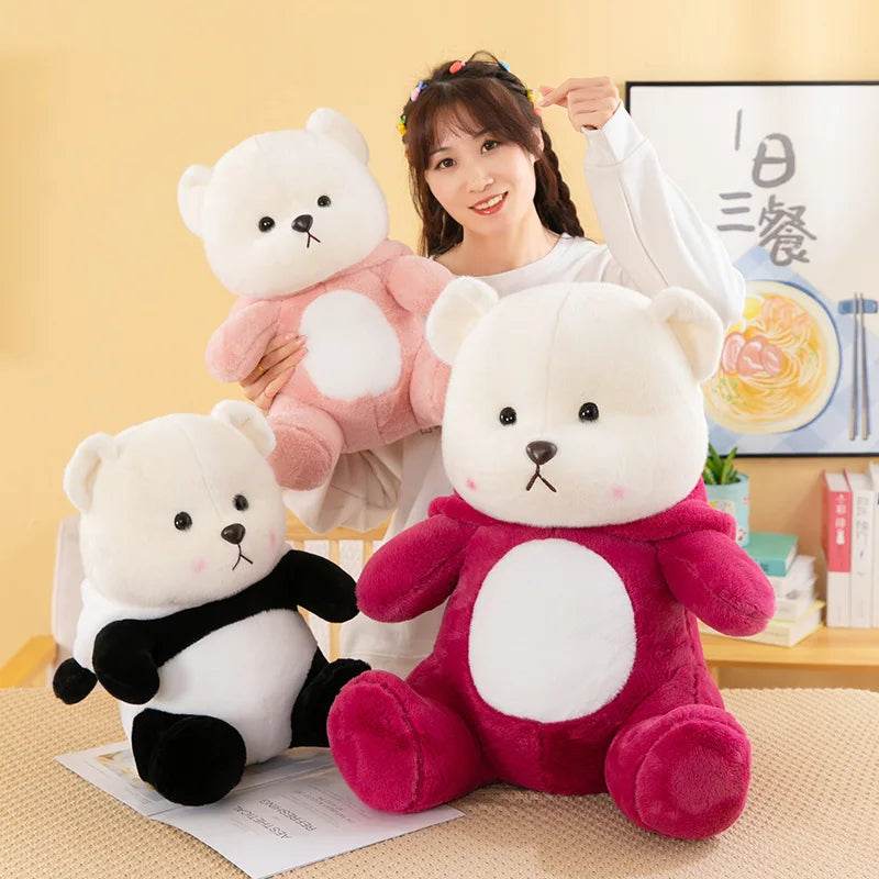 Cute Teddy Bear Plush Doll Collection – Stitch, Panda, Strawberry & More - stitch bear / 30cm