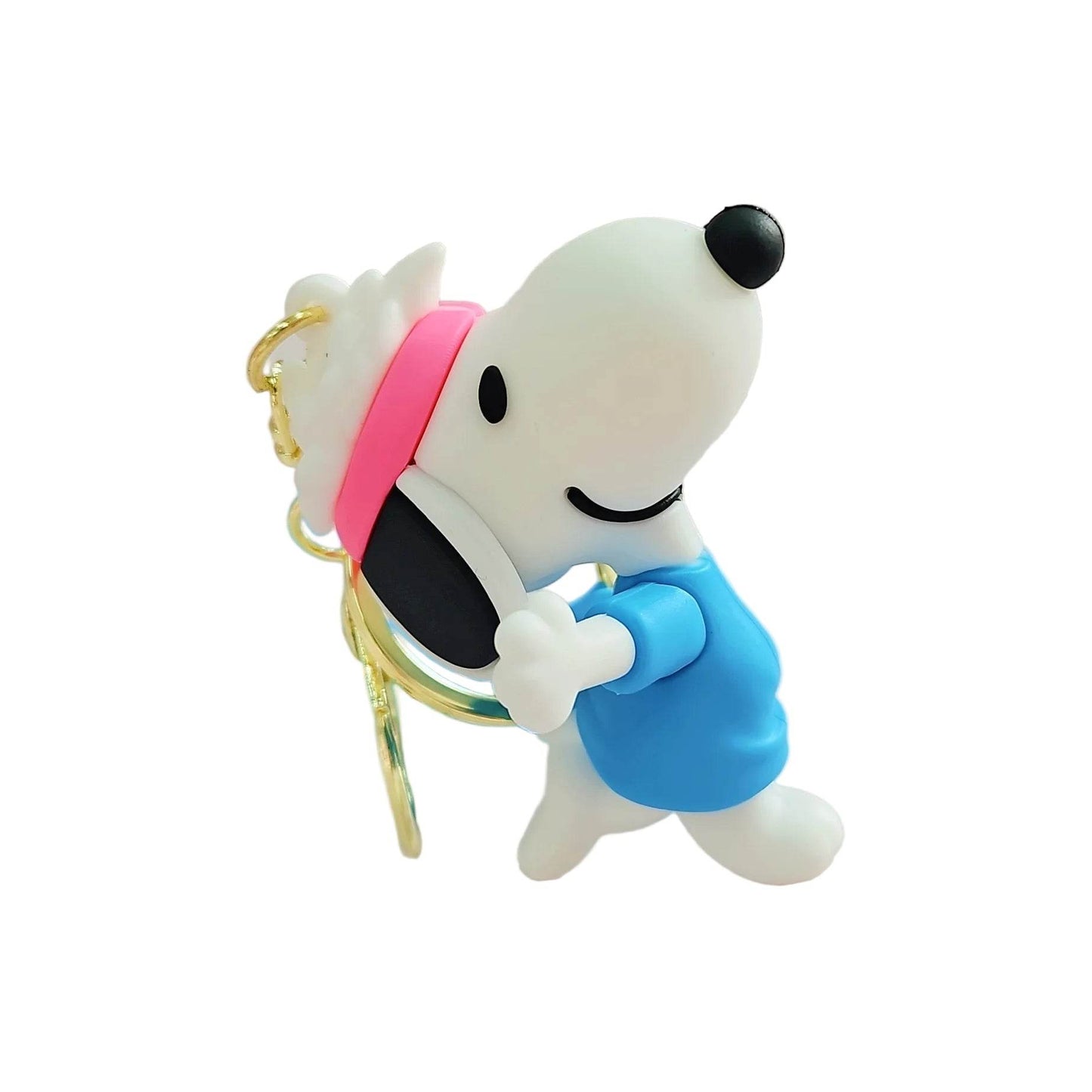 Snoopy & Charlie Keychain – Cute Bag Pendant & Car Key Ring - D