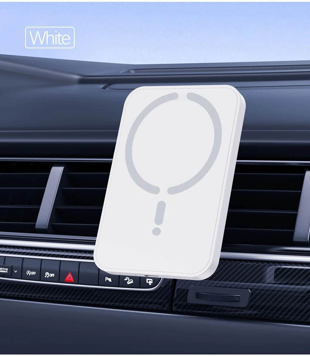15W MagSafe iPhone Wireless Car Charger – Air Vent Mount - White
