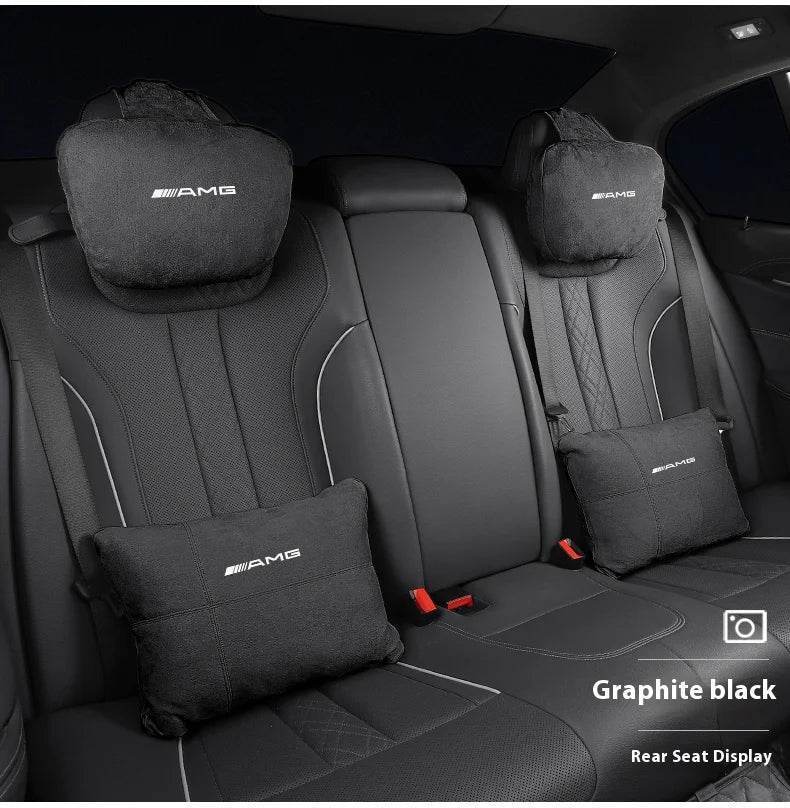 Mercedes-Benz AMG Neck Pillow & Lumbar Support - Cognac Neck Pillow