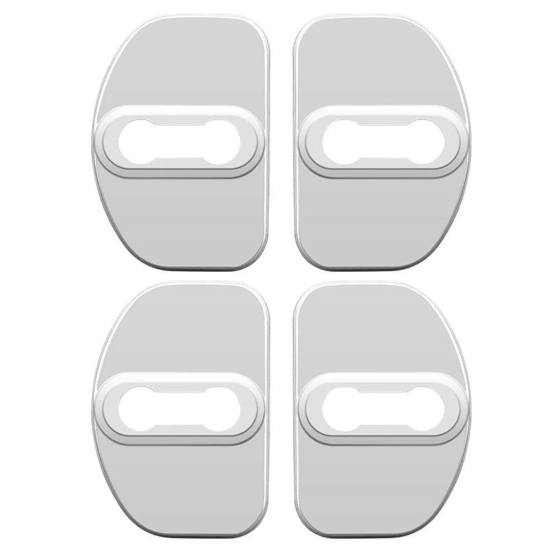 4pcs Stainless Steel Door Lock Covers Renault Scenic Laguna Captur