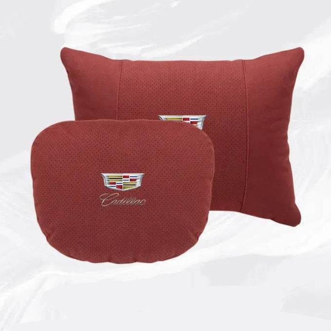 Cadillac Escalade Neck Pillow & Lumbar Support - set red