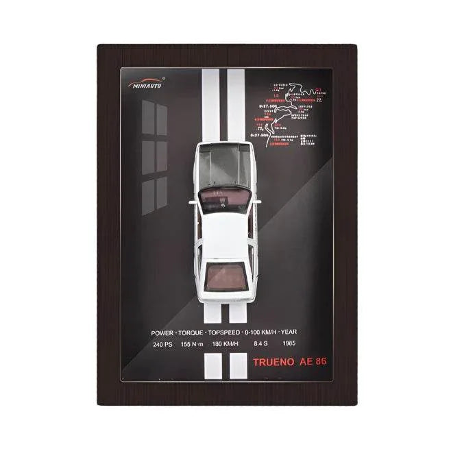 3D Wall Hanging Simulation Car Model for Living Room Decor & Car Enthusiasts - Trueno ae86
