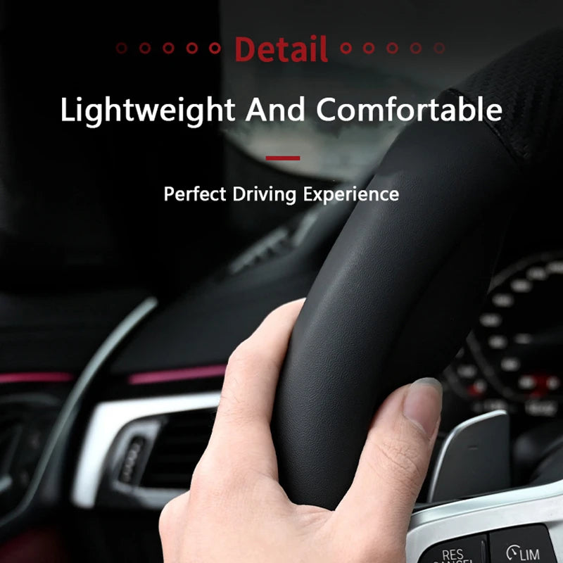 Mazda Carbon Fiber Leather Steering Wheel Cover