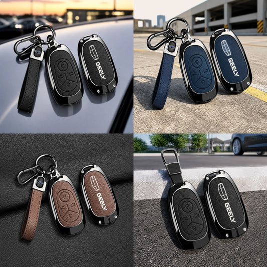 Geely EX2 Proton e.MAS 5 4-button metal key cover - front view
