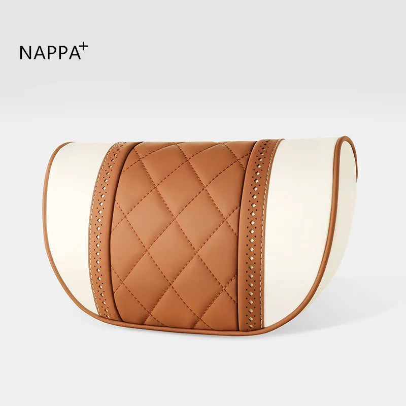 NAPPA Leather Car Neck Pillow For Mercedes-Maybach S-Class Headrest Car Travel Rear Seat Support Cushion Interior Accessories
