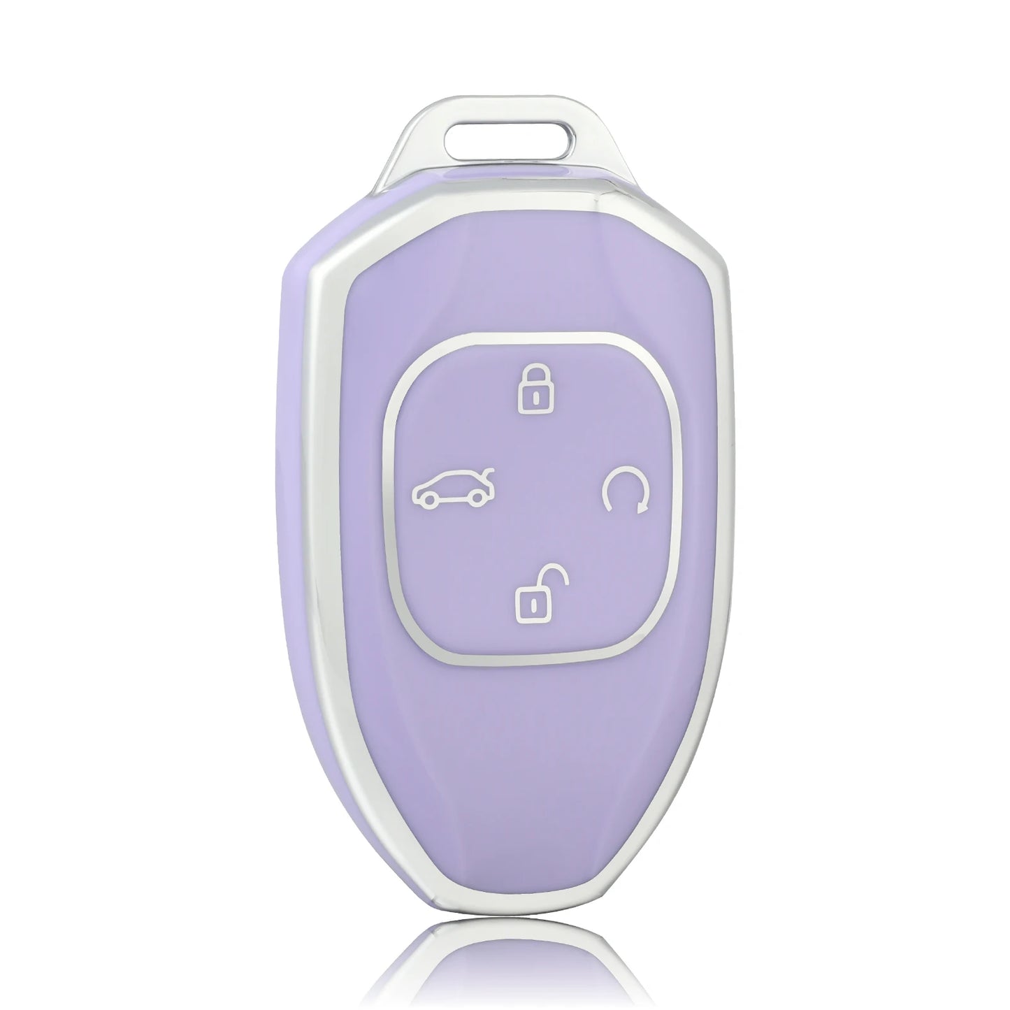 Trumpchi GAC Car Key Cover Case for GS8 GN8 J11 J12 J13 J14 J15 J16 - purple silver