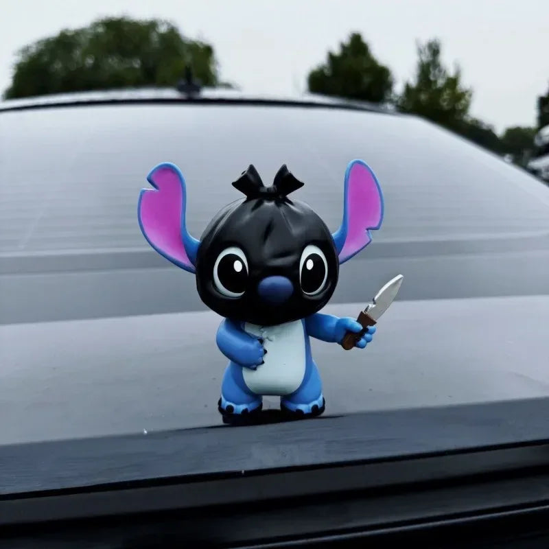 Stitch Robbery Figure – Creative Anime Car Decoration Doll - B