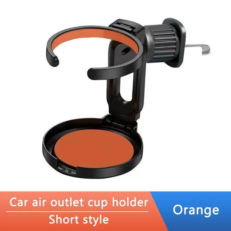Foldable Car Cup Holder | Air Vent Drink Bracket & Organizer - Short Base